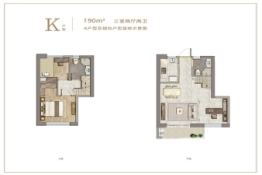 融侨铂樾府3室2厅1厨2卫建面90.00㎡